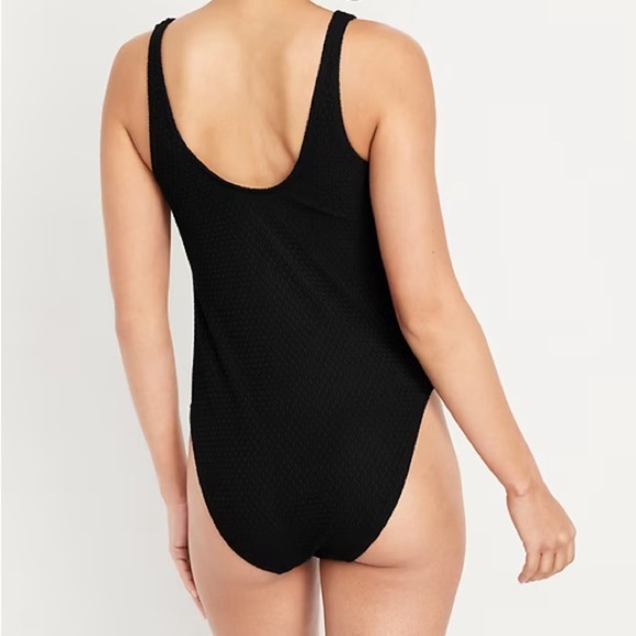 Crochet One-Piece Swimsuit - Picture 2 of 9